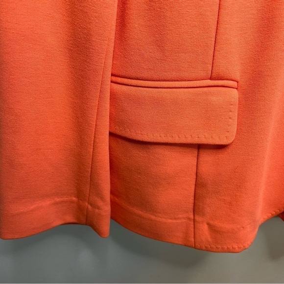 Chicos Orange Blazer 3 Button Jacket Modern Career Casual Women's Size L - Picture 5 of 9